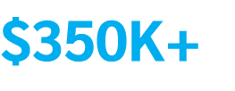 $350K+