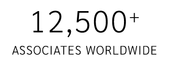 12,500+ associates worldwide
